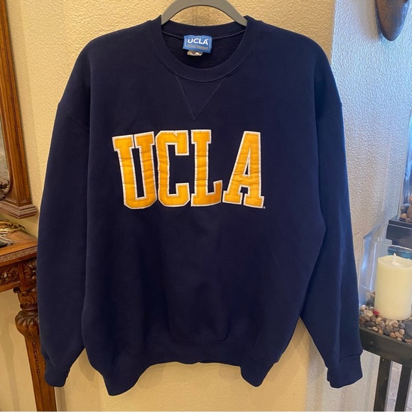 Vintage UCLA Gold Standard Navy Sweatshirt Size Large-Made in USA-Unisex - Picture 1 of 5